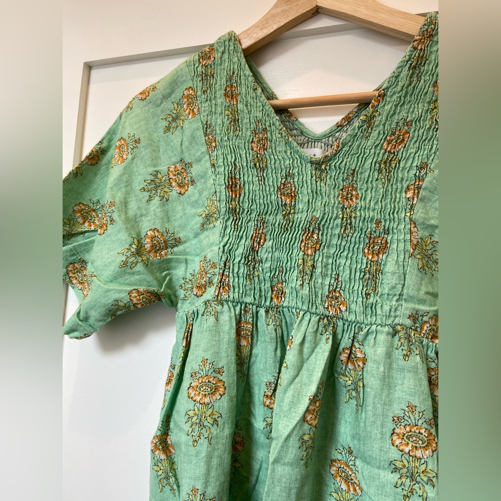 •Zara• Green dress, girls size 9